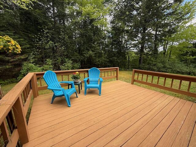 96 Pamela Dr, Winthrop, ME 04364 - view of wooden terrace