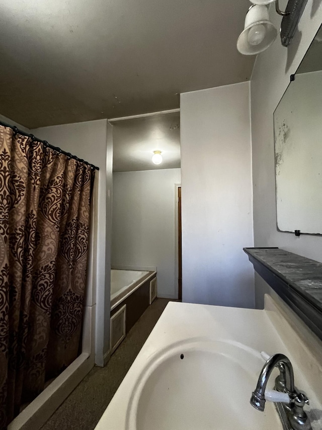 371 Carding Machine Rd, Bowdoinham, ME 04008 - bathroom with a sink and a tub