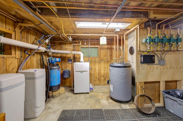 27 Chickadee Ln, Naples, ME 04055 - utility room featuring water heater