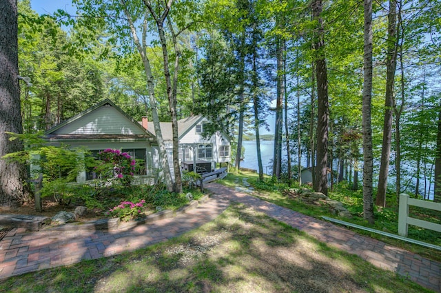 27 Chickadee Ln, Naples, ME 04055 - view of yard with a water view