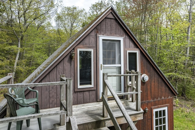 711 Biscay Rd, Bremen, ME 04551 - view of outbuilding featuring a view of trees