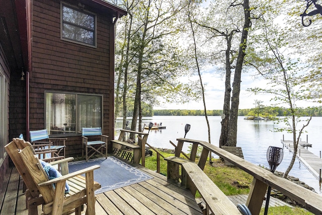 711 Biscay Rd, Bremen, ME 04551 - deck with a water view