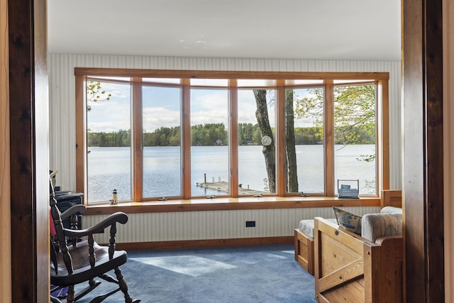 711 Biscay Rd, Bremen, ME 04551 - sunroom / solarium with a water view