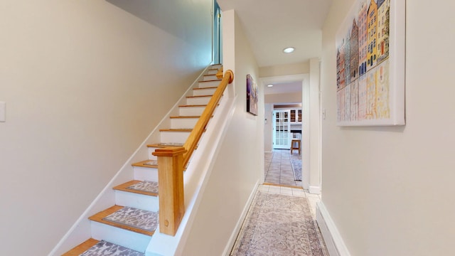 22 Vincent St, South Portland, ME 04106 - stairs with recessed lighting and baseboards