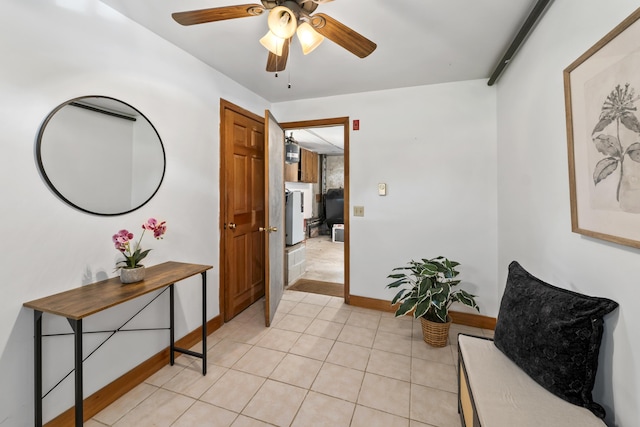 801 US Route 1 Unit C1, York, ME 03909 - corridor with light tile patterned flooring and baseboards
