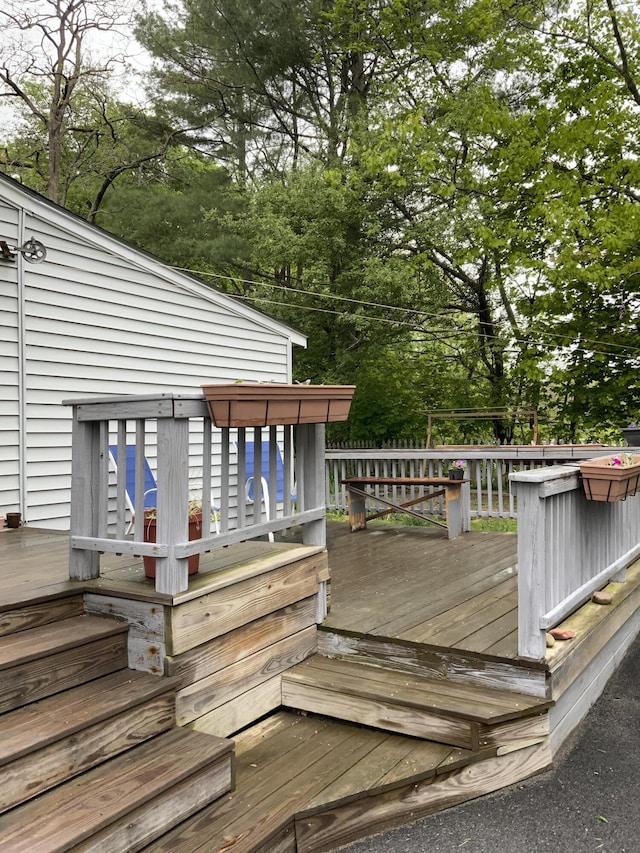 39 Oak St, Waterville, ME 04901 - deck featuring view of scattered trees