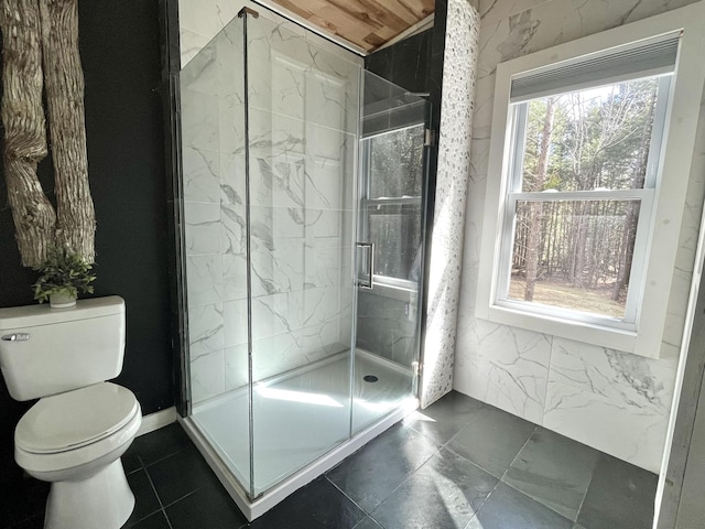 80 Bluejay Ln, Waltham, ME 04605 - full bath featuring a shower stall and toilet