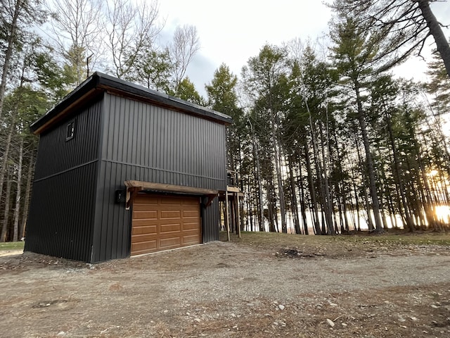 80 Bluejay Ln, Waltham, ME 04605 - garage featuring driveway