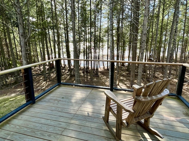 80 Bluejay Ln, Waltham, ME 04605 - view of wooden terrace