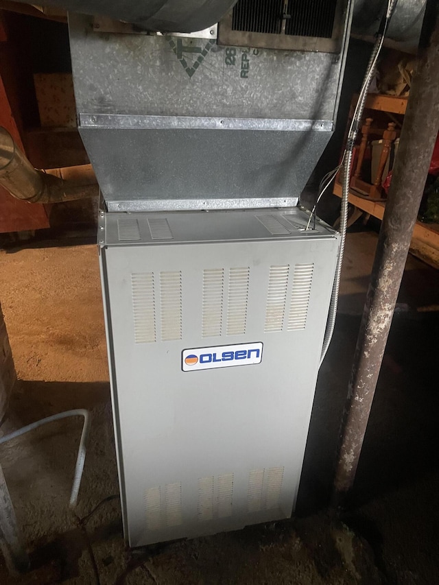 1 S Park St, Caribou, ME 04736 - utility room with heating unit