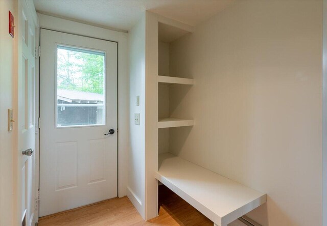229 Choate Rd, Montville, ME 04941 - mudroom with light wood-style floors