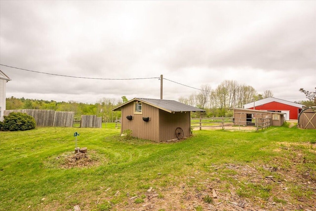 229 Choate Rd, Montville, ME 04941 - view of yard with an outdoor structure