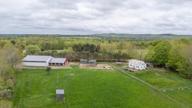 229 Choate Rd, Montville, ME 04941 - aerial view of property and surrounding area with a forest