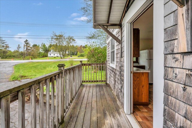 626 Main Rd, Eddington, ME 04428 - deck with a yard