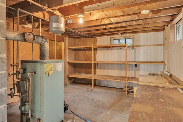 626 Main Rd, Eddington, ME 04428 - below grade area featuring water heater