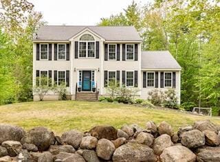 77 Cemetery Rd, Berwick, ME 03901 - colonial-style house with a front yard