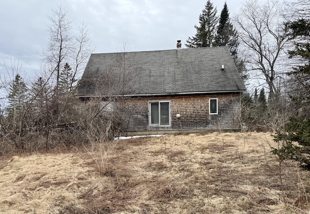 82 Taber Ln, Corinth, ME 04427 - rear view of house with roof with shingles