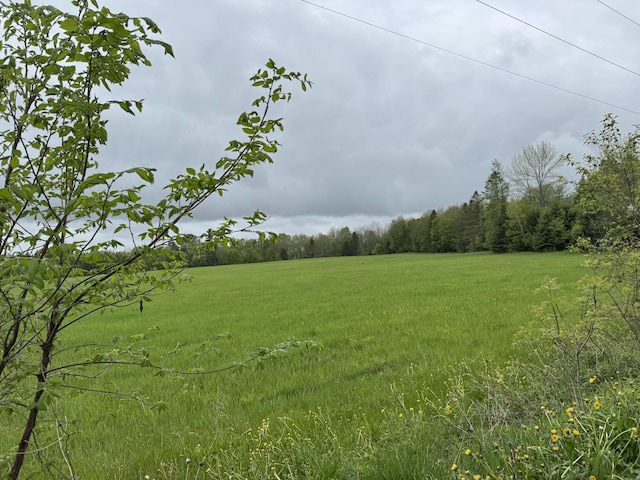 82 Taber Ln, Corinth, ME 04427 - view of grassy yard featuring a wooded view and a view of countryside