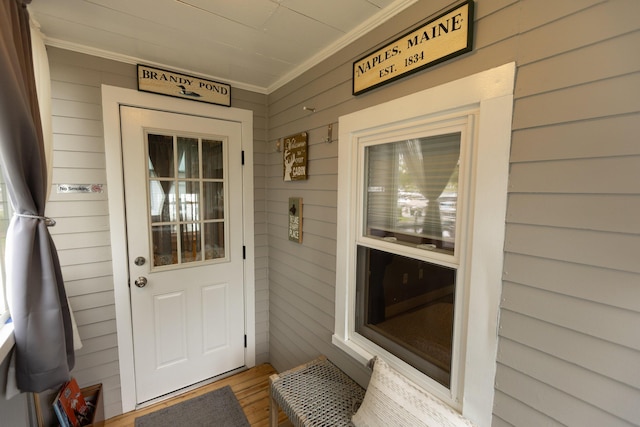 750 Roosevelt Trl Unit 7, Naples, ME 04055 - view of exterior entry with a porch