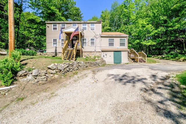 148 Naples Rd, Harrison, ME 04040 - view of front of property with stairs