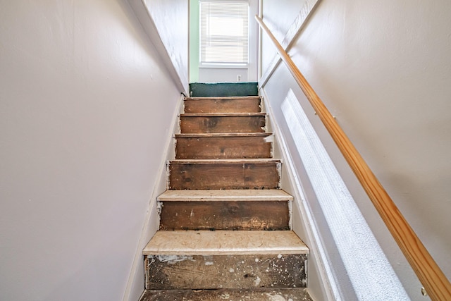 148 Naples Rd, Harrison, ME 04040 - staircase with healthy amount of natural light