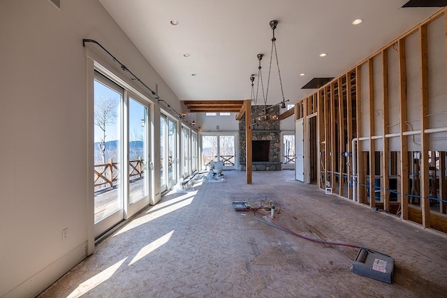 6065 Sandy River Cir, Carrabassett Valley, ME 04947 - interior space with recessed lighting