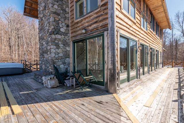 6065 Sandy River Cir, Carrabassett Valley, ME 04947 - view of deck
