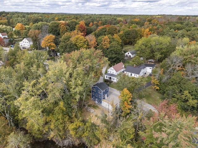 14 Depot St, Buxton, ME 04093 - aerial view of property's location featuring a forest