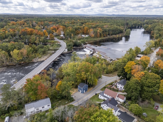 14 Depot St, Buxton, ME 04093 - drone / aerial view of a forest and a large body of water