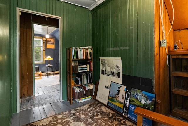 151 Central Ave, Portland, ME 04108 - interior space with wood walls and wood finished floors