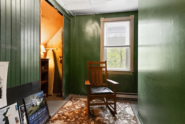 151 Central Ave, Portland, ME 04108 - sitting room featuring a baseboard radiator