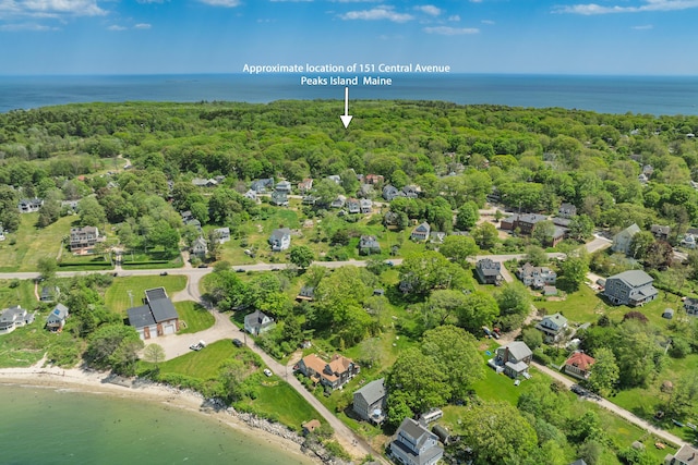 151 Central Ave, Portland, ME 04108 - aerial view of a nearby body of water and a forest