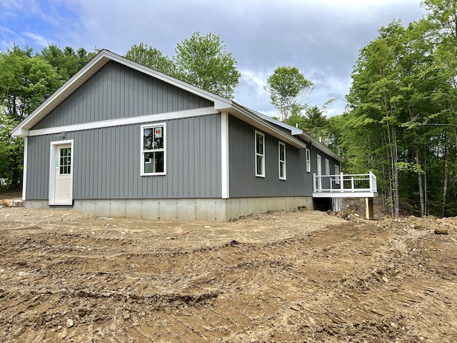 13 Morgan Ln, Limington, ME 04049 - view of side of property featuring a deck