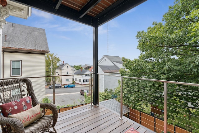 123 Cumberland Ave, Portland, ME 04101 - deck featuring a residential view