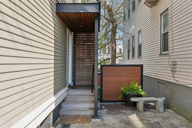 123 Cumberland Ave, Portland, ME 04101 - doorway to property featuring crawl space