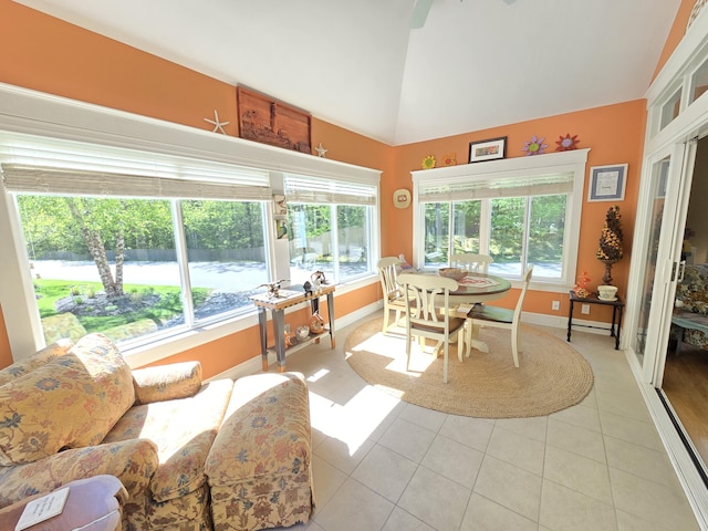 1 Old County Rd Unit 155, Wells, ME 04090 - sunroom / solarium with lofted ceiling and a baseboard radiator