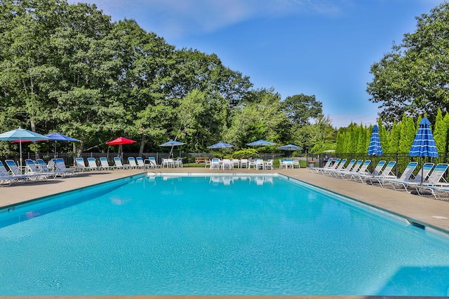 1 Old County Rd Unit 155, Wells, ME 04090 - community pool featuring a patio area and view of scattered trees