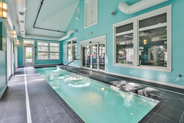 1 Old County Rd Unit 155, Wells, ME 04090 - indoor community pool with ceiling fan and french doors