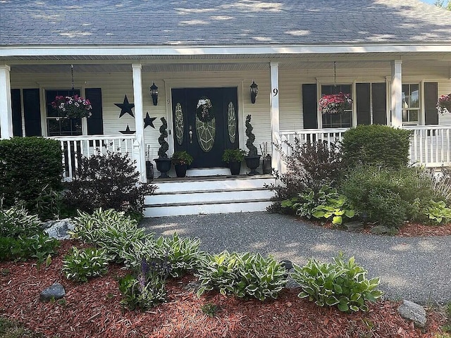 9 Deerfield Dr, Brunswick, ME 04011 - property entrance with covered porch