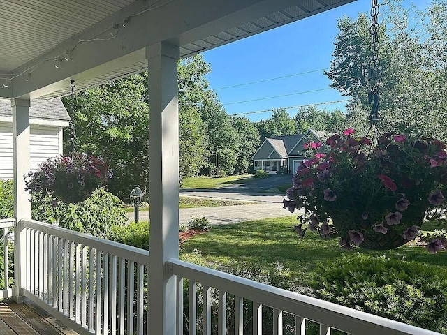 9 Deerfield Dr, Brunswick, ME 04011 - wooden porch featuring a lawn