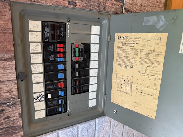 utility room featuring electric panel
