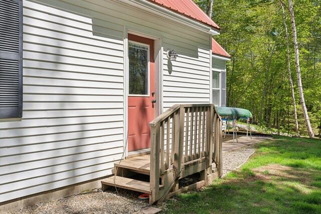 65 Lone Indian Trl, Augusta, ME 04330 - view of wooden deck