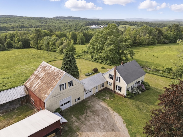 640 Lower St, Turner, ME 04282 - view from above of property with a forest