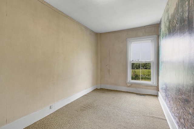 640 Lower St, Turner, ME 04282 - carpeted spare room with baseboards