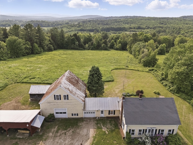 640 Lower St, Turner, ME 04282 - aerial view of property and surrounding area featuring a forest