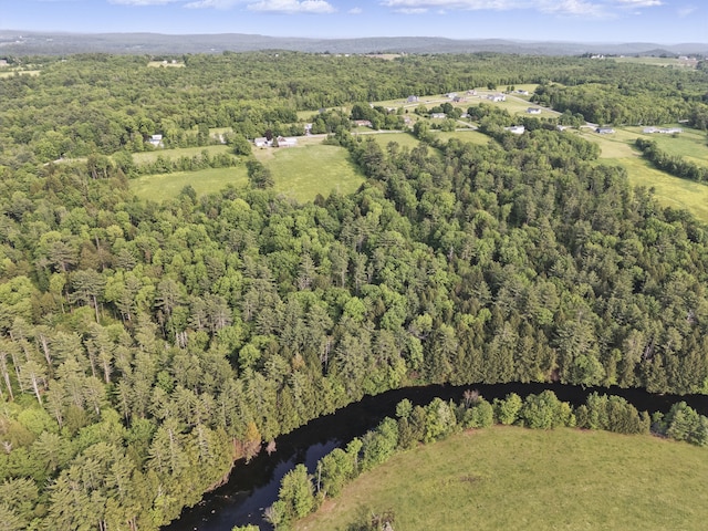 640 Lower St, Turner, ME 04282 - aerial overview of property's location with a heavily wooded area