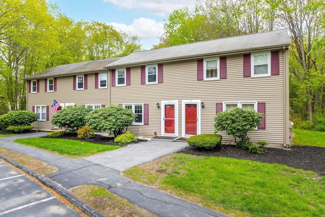 5 Jamestown Ct Unit 5, South Portland, ME 04106 - colonial home featuring a front lawn and uncovered parking