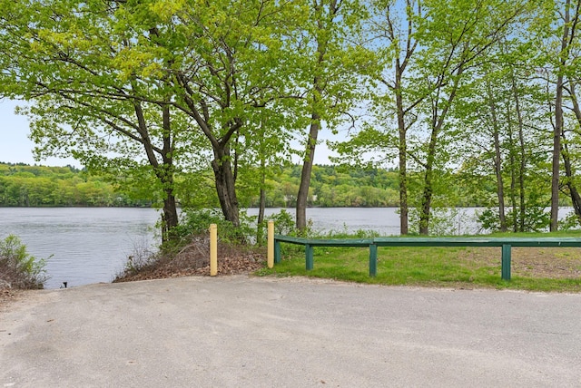 520 Lincoln St, Lewiston, ME 04240 - water view with a heavily wooded area