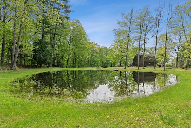19 Bearce Rd, Winthrop, ME 04364 - water view featuring a heavily wooded area