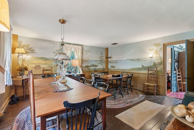 19 Bearce Rd, Winthrop, ME 04364 - dining space with wood-type flooring and baseboards